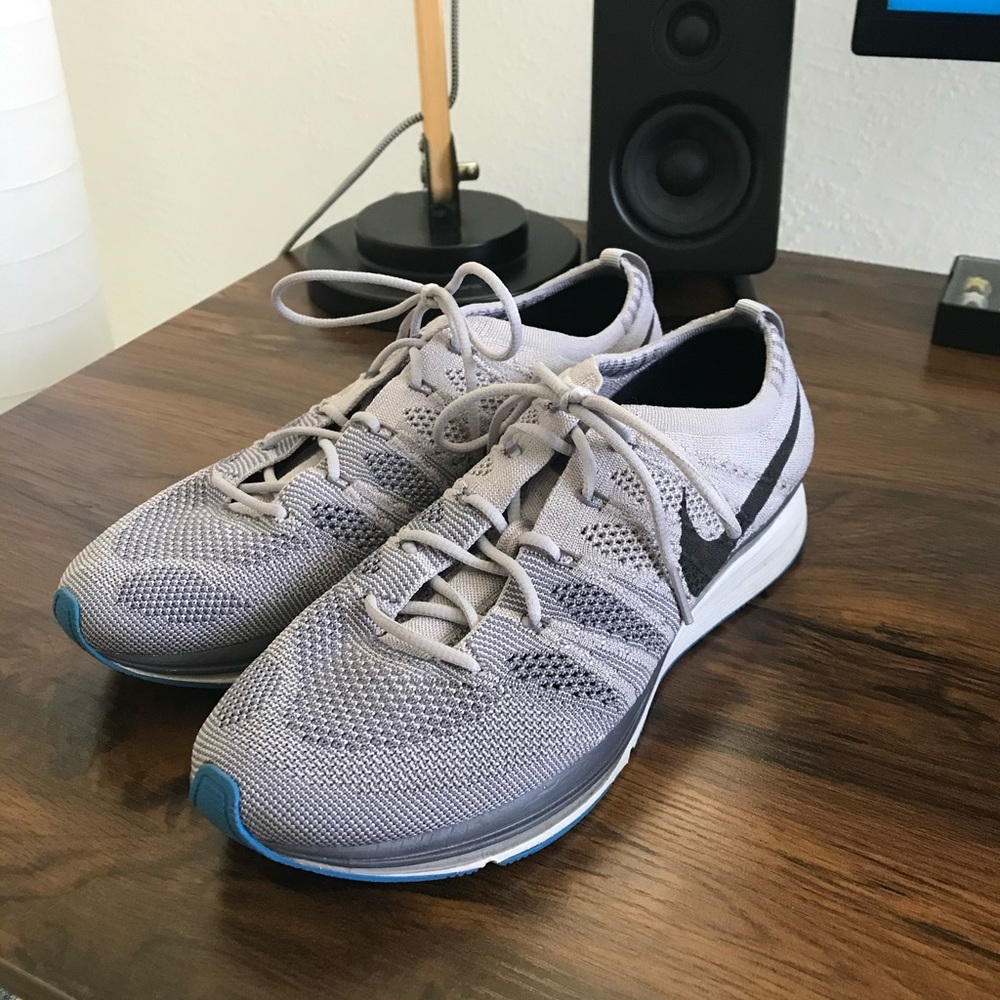 Grey Nike Flyknit Trainers